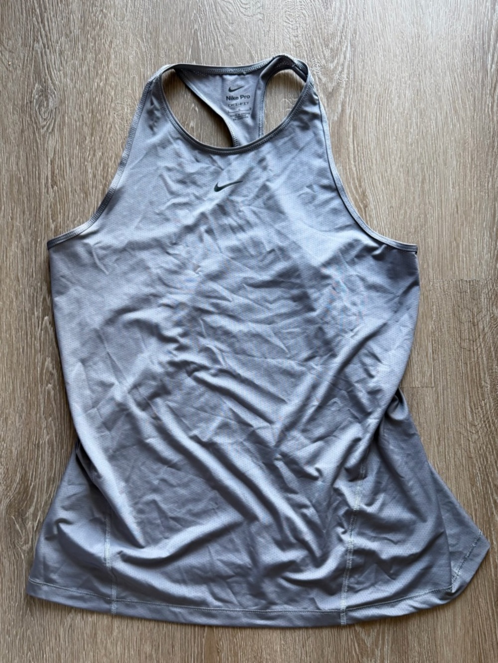 Women's Nike Grey High Neck Racerback Tank Top